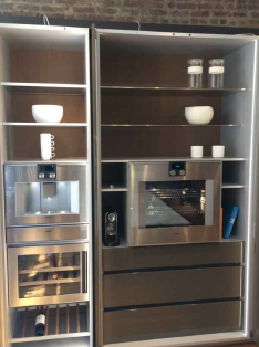 Ernestomeda Deluxe Chocolate Ganache Modern Showroom Display Kitchen