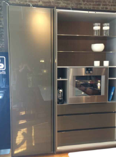 Ernestomeda Deluxe Chocolate Ganache Modern Showroom Display Kitchen