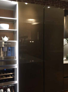 Ernestomeda Deluxe Chocolate Ganache Modern Showroom Display Kitchen