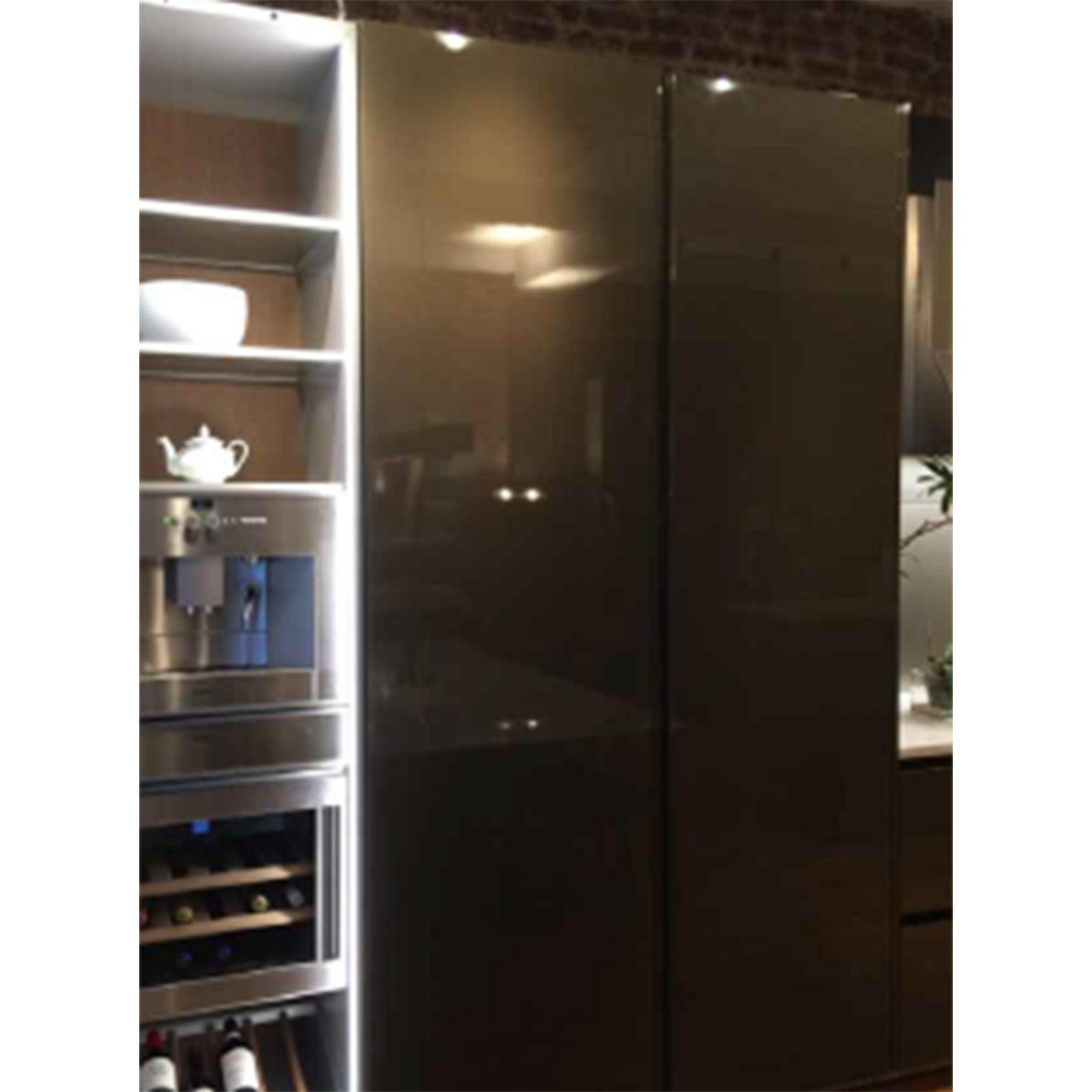 Ernestomeda Deluxe Chocolate Ganache Modern Showroom Display Kitchen