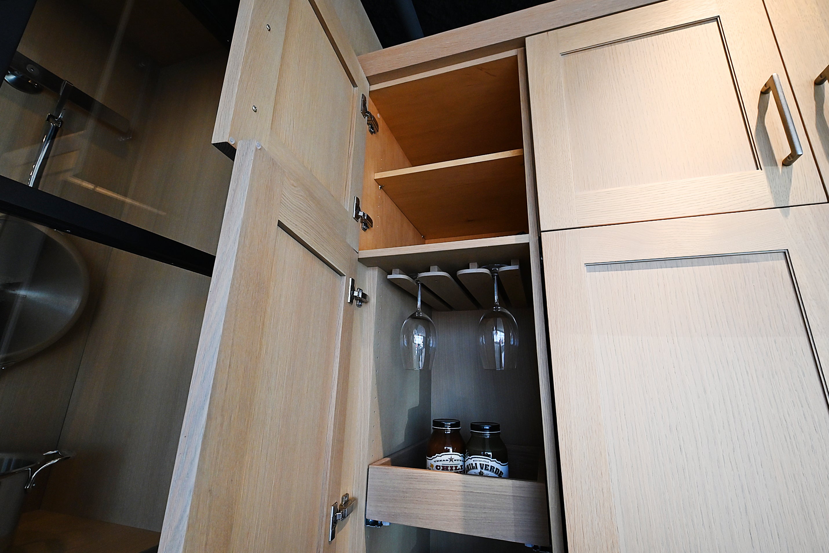 Quality Custom Marble & Onyx Flair Transitional Showroom Display Kitchen