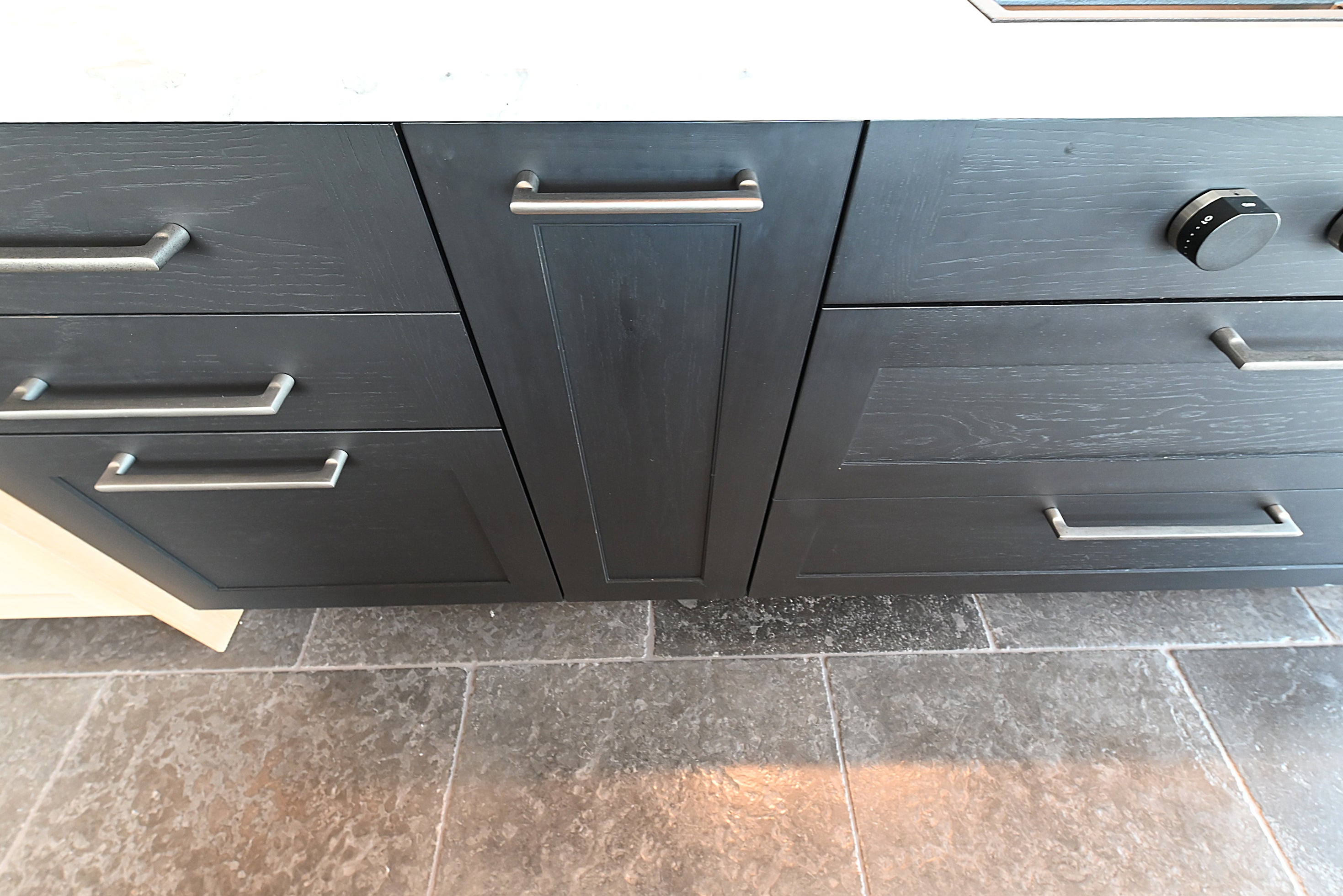 Quality Custom Marble & Onyx Flair Transitional Showroom Display Kitchen