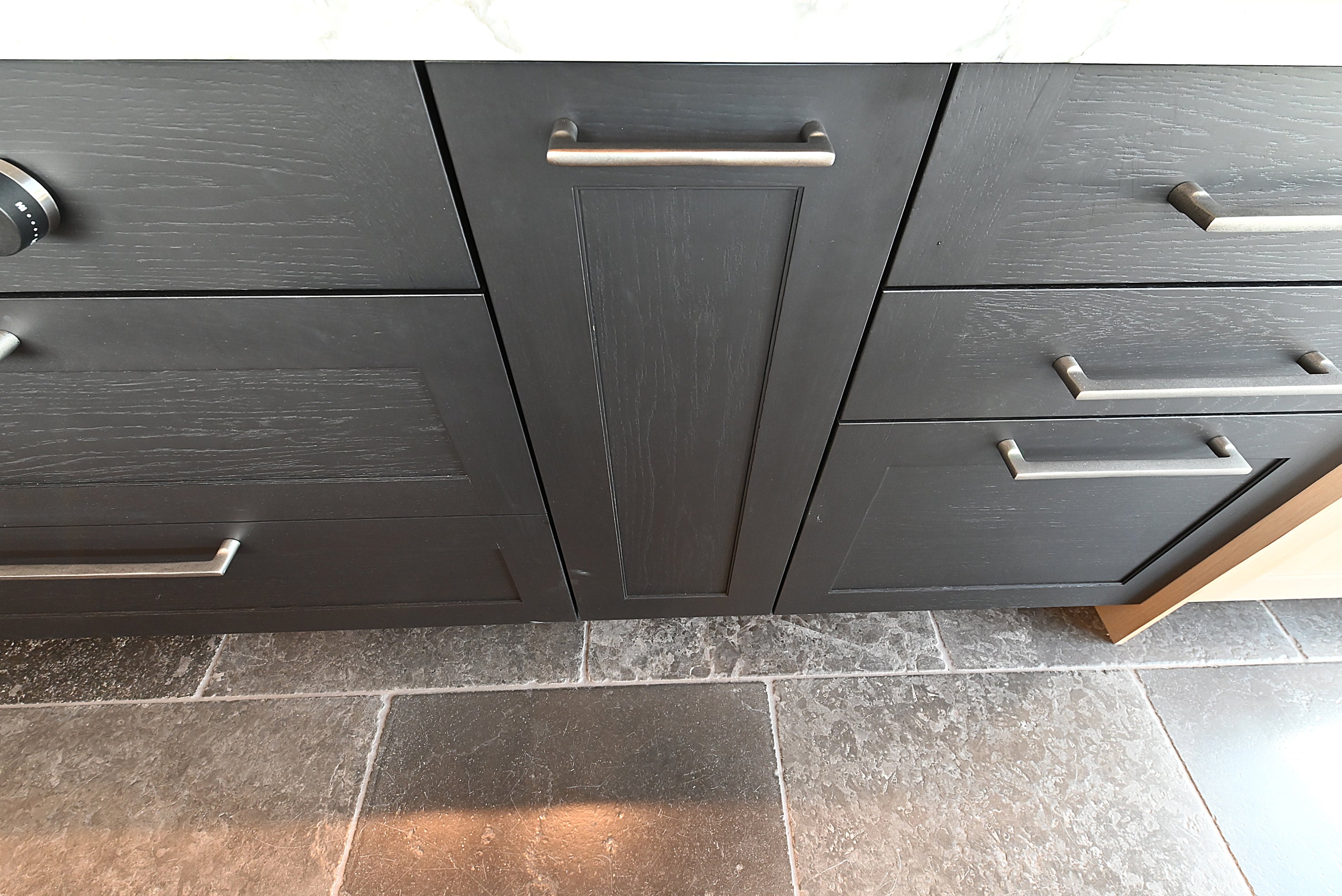 Quality Custom Marble & Onyx Flair Transitional Showroom Display Kitchen