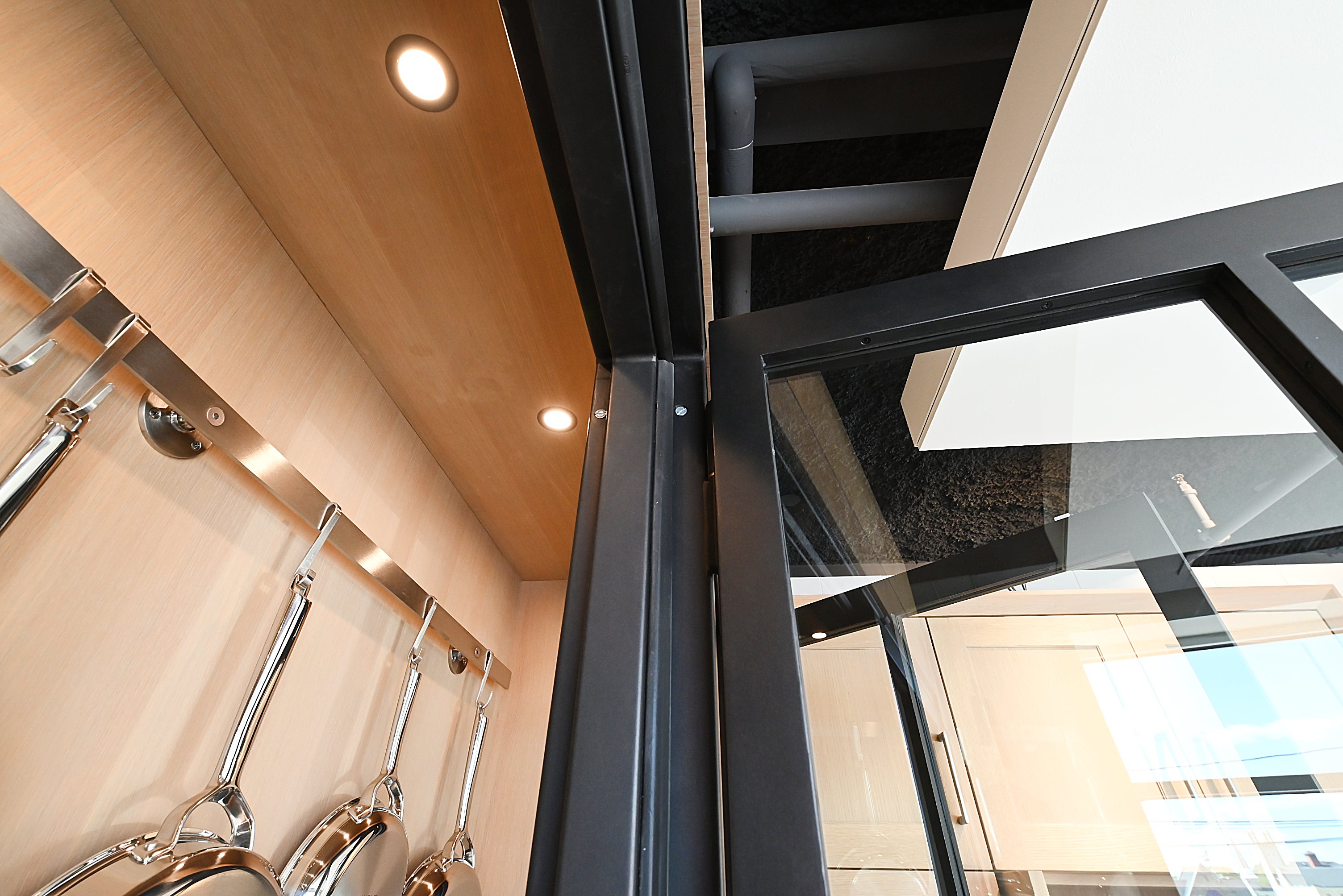 Quality Custom Marble & Onyx Flair Transitional Showroom Display Kitchen