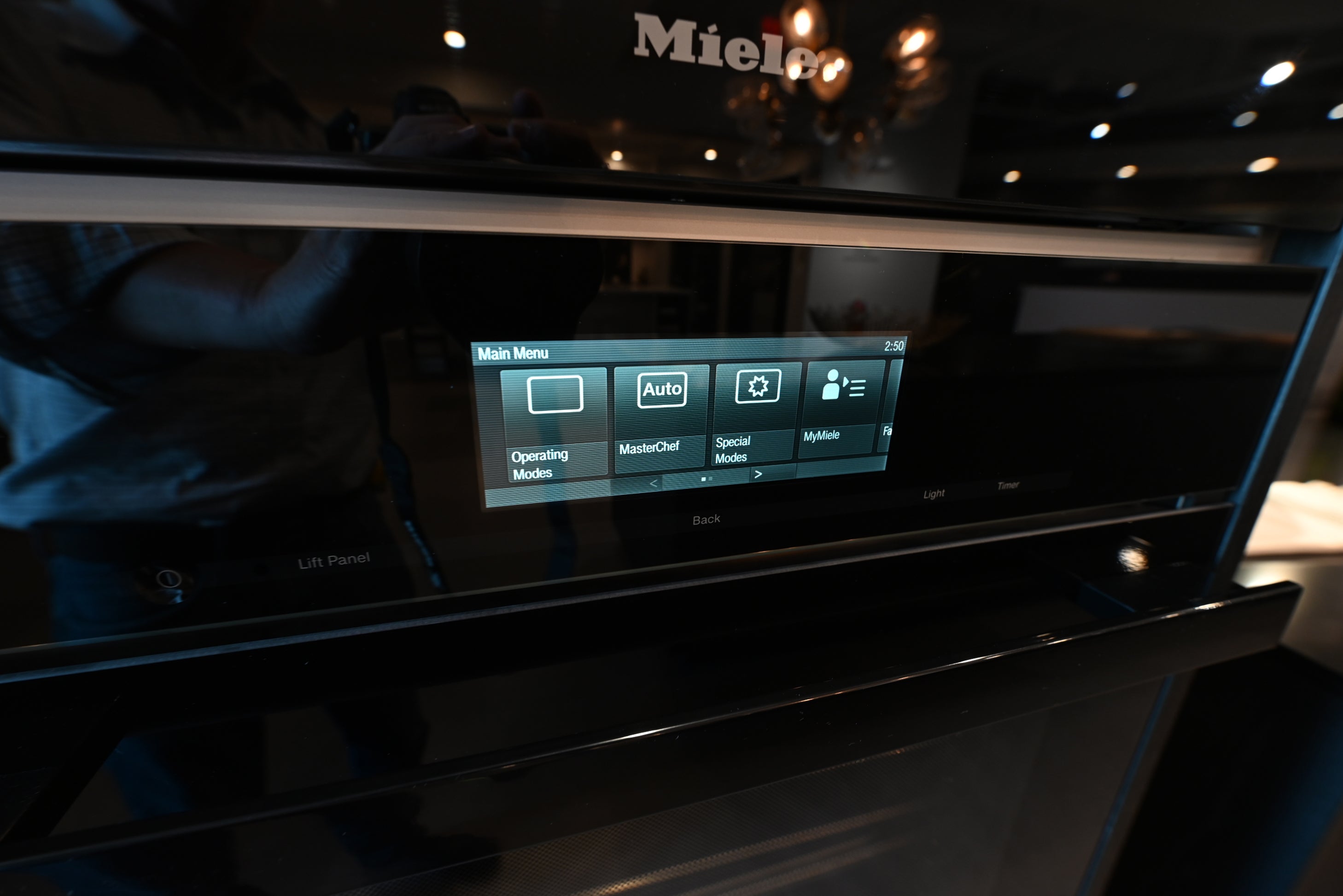 SieMatic Modern Black Kitchen with Island & Miele Appliances