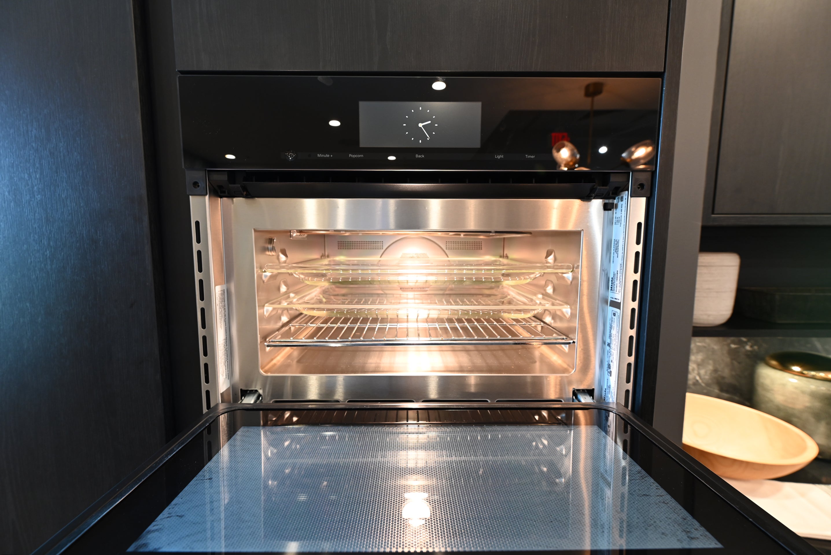 SieMatic Modern Black Kitchen with Island & Miele Appliances