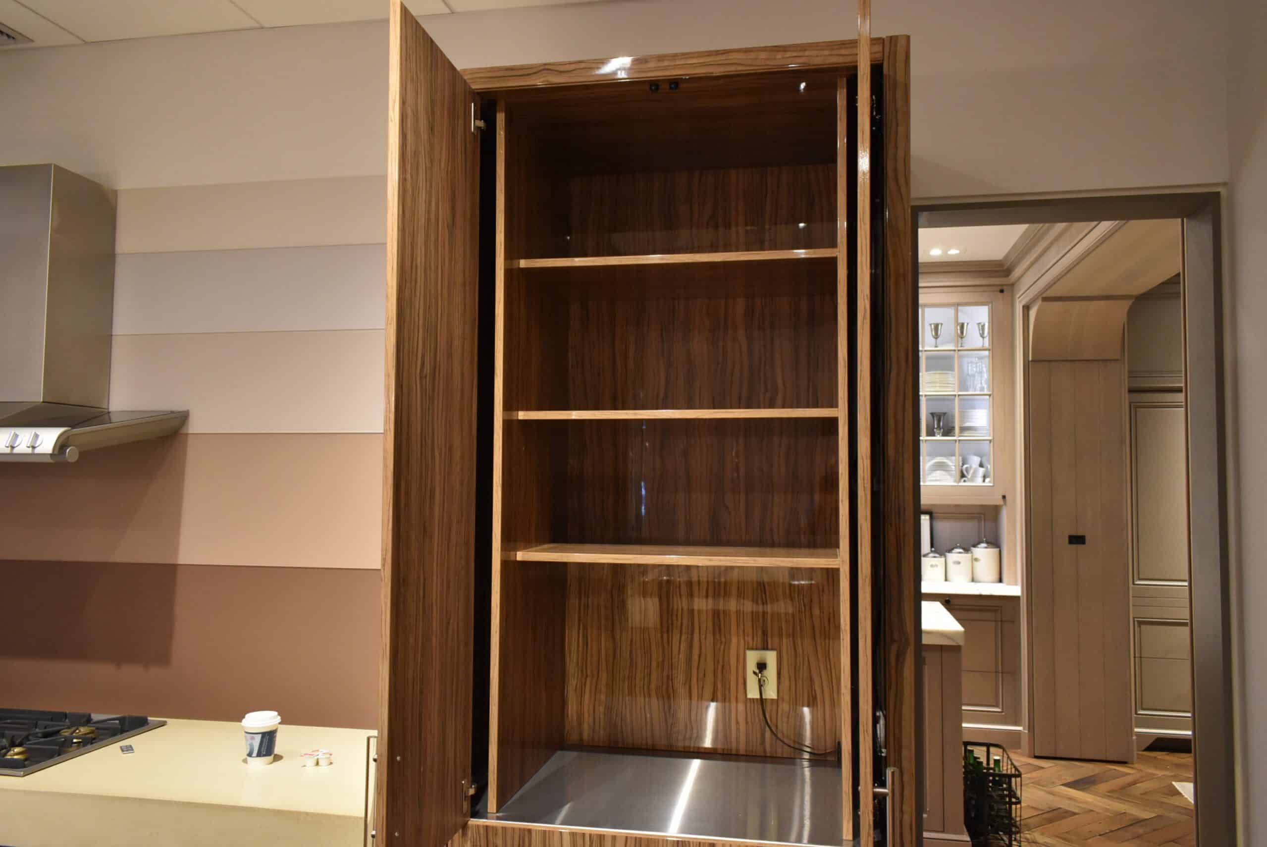 Downsview Olivewood Smooth Wood Modern Showroom Display Kitchen