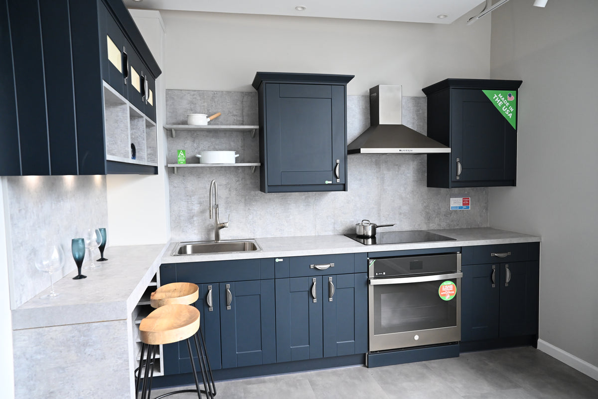 Wren Shaker Classic Navy Blue Matte Kitchen