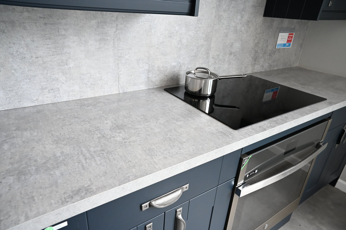 Wren Shaker Classic Navy Blue Matte Kitchen