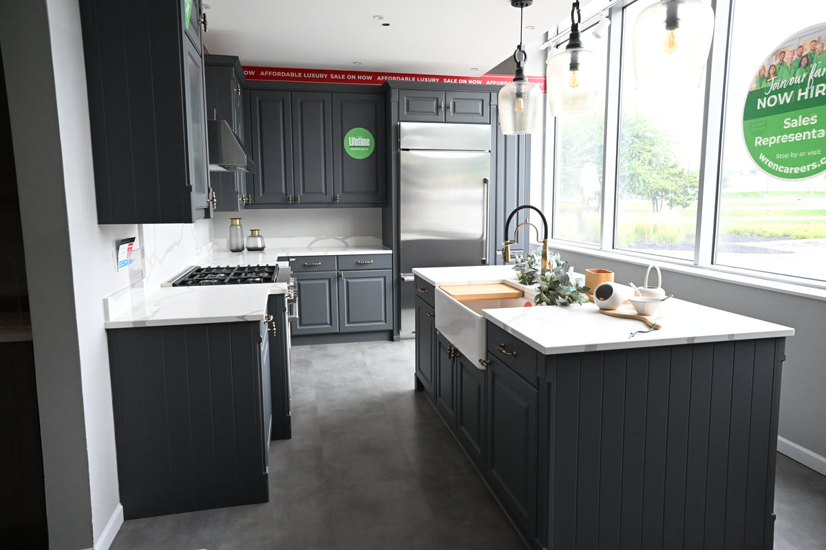 Wren Georgian Juratek Forest Green Matte Kitchen