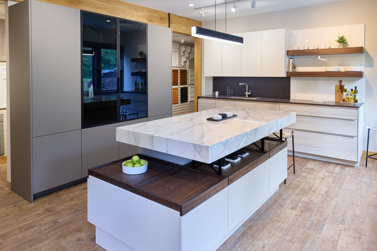 Poggenpohl modern kitchen with Modo island and Segmento cabinetry