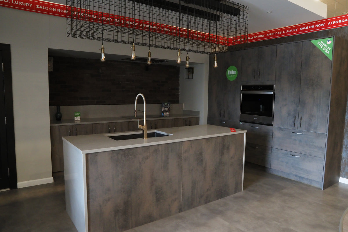 Wren Elements Oxidized Stone & Gray Oak Matte Modern Kitchen