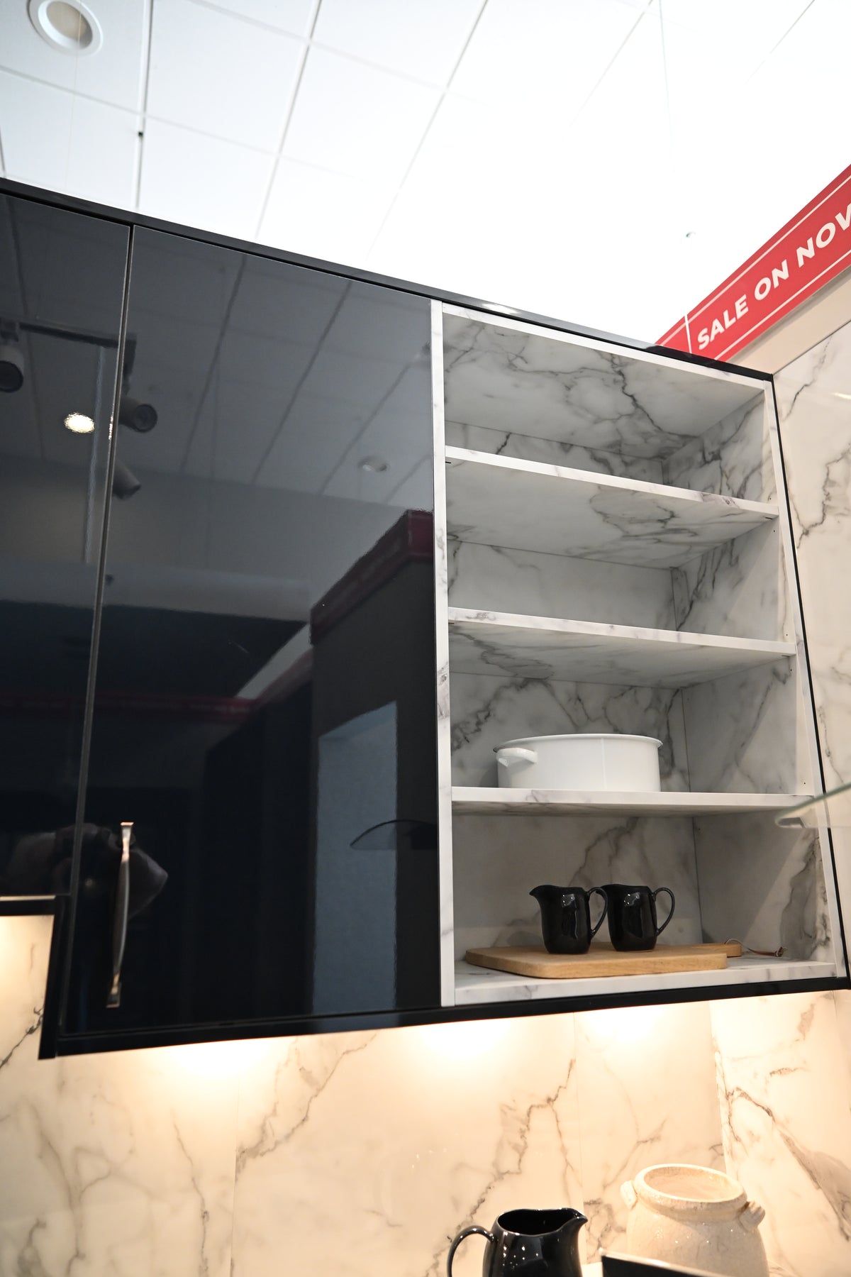 Wren Autograph Navy Blue Gloss Kitchen