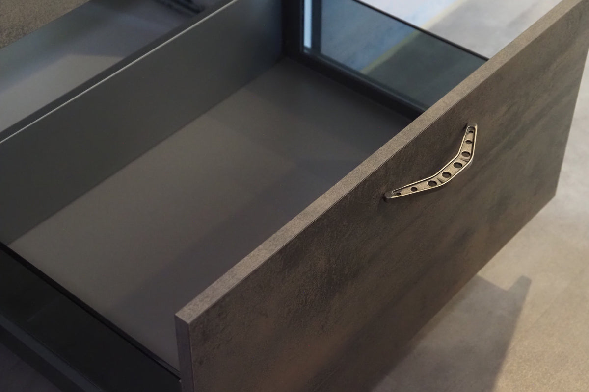 Wren Elements Oxidized Stone & Gray Oak Matte Modern Kitchen