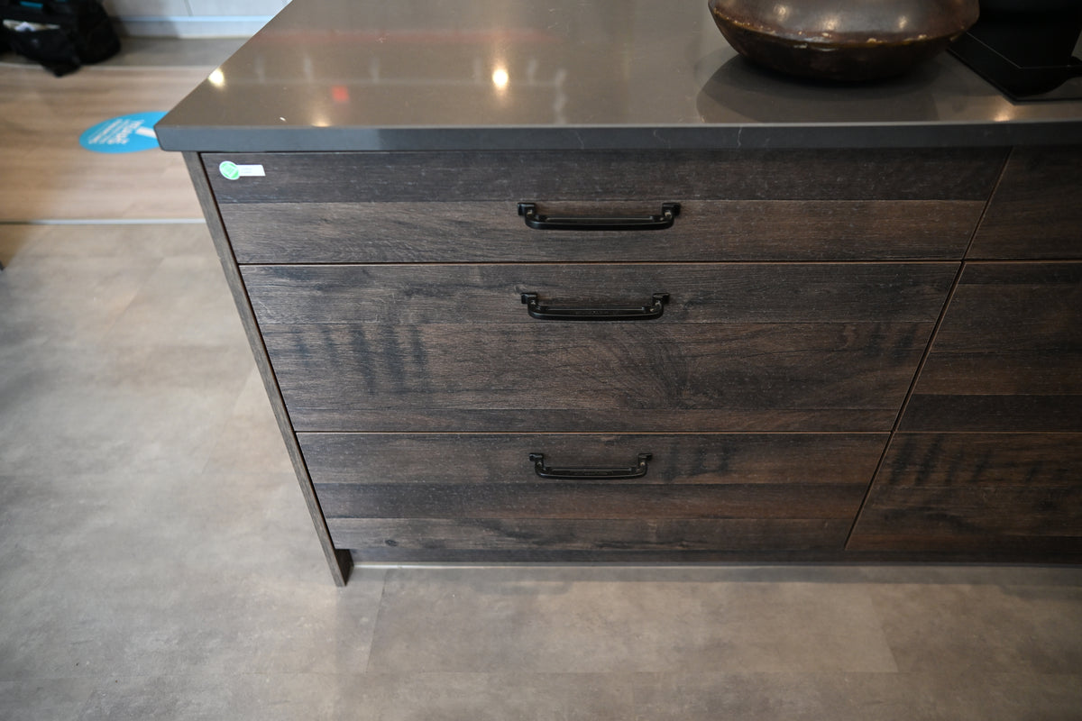 Wren Elements Swiss Oak Matte Modern Kitchen with JennAir Appliances