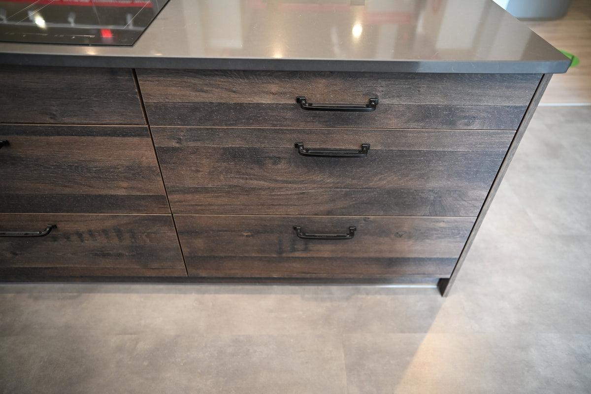 Wren Elements Swiss Oak Matte Modern Kitchen with JennAir Appliances