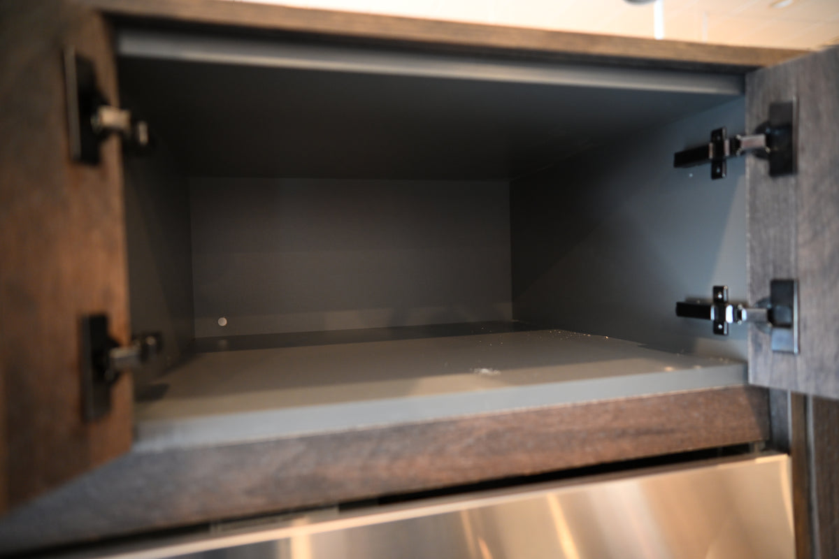 Wren Elements Swiss Oak Matte Modern Kitchen with JennAir Appliances