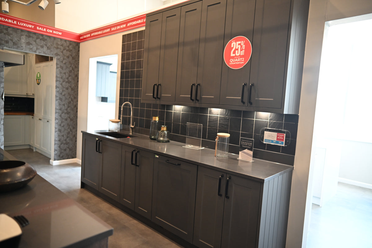 Wren Elements Swiss Oak Matte Modern Kitchen with JennAir Appliances