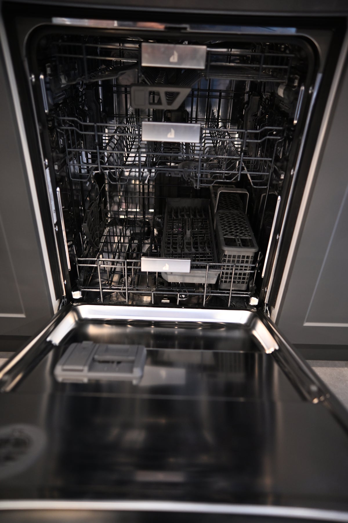 Wren Elements Swiss Oak Matte Modern Kitchen with JennAir Appliances