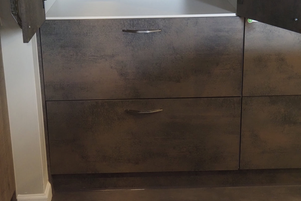 Wren Elements Oxidized Stone & Gray Oak Matte Modern Kitchen
