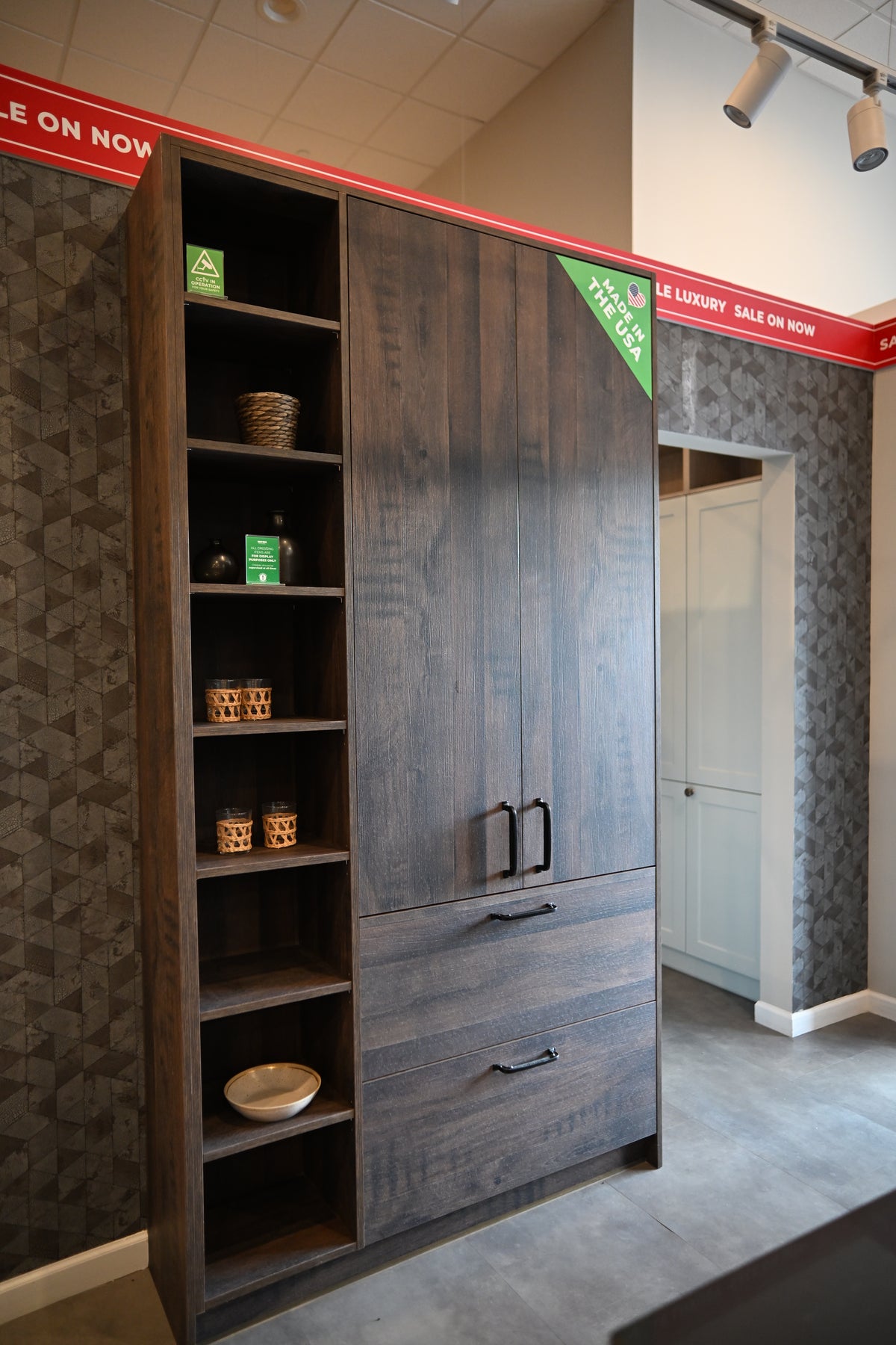 Wren Elements Swiss Oak Matte Modern Kitchen with JennAir Appliances