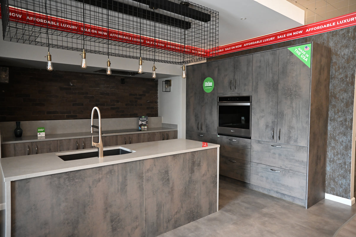 Wren Elements Oxidized Stone & Gray Oak Matte Modern Kitchen