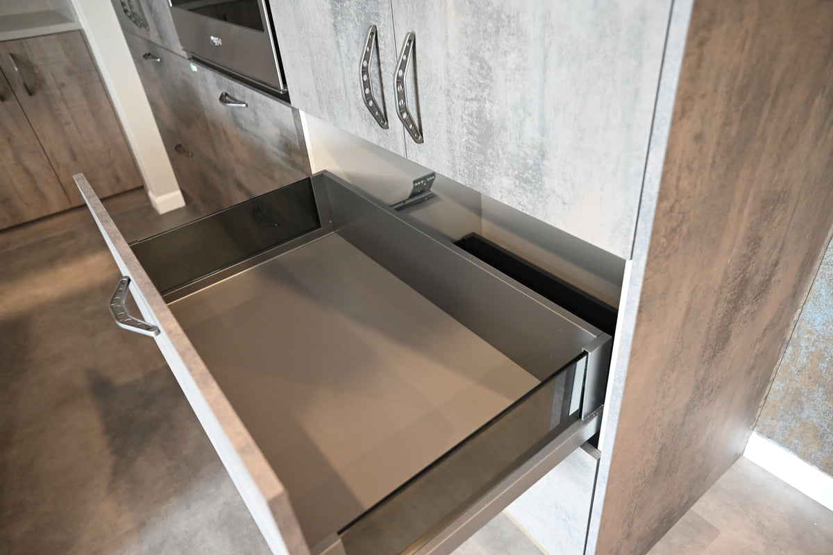 Wren Elements Oxidized Stone & Gray Oak Matte Modern Kitchen
