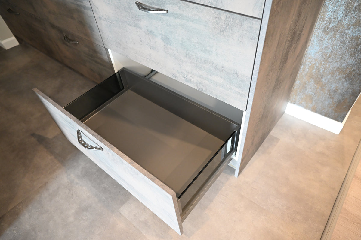 Wren Elements Oxidized Stone & Gray Oak Matte Modern Kitchen