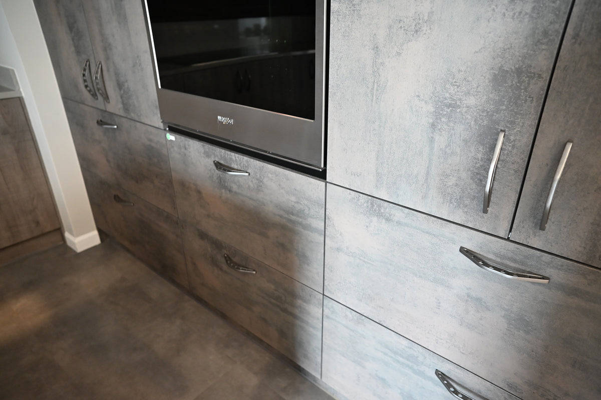Wren Elements Oxidized Stone & Gray Oak Matte Modern Kitchen