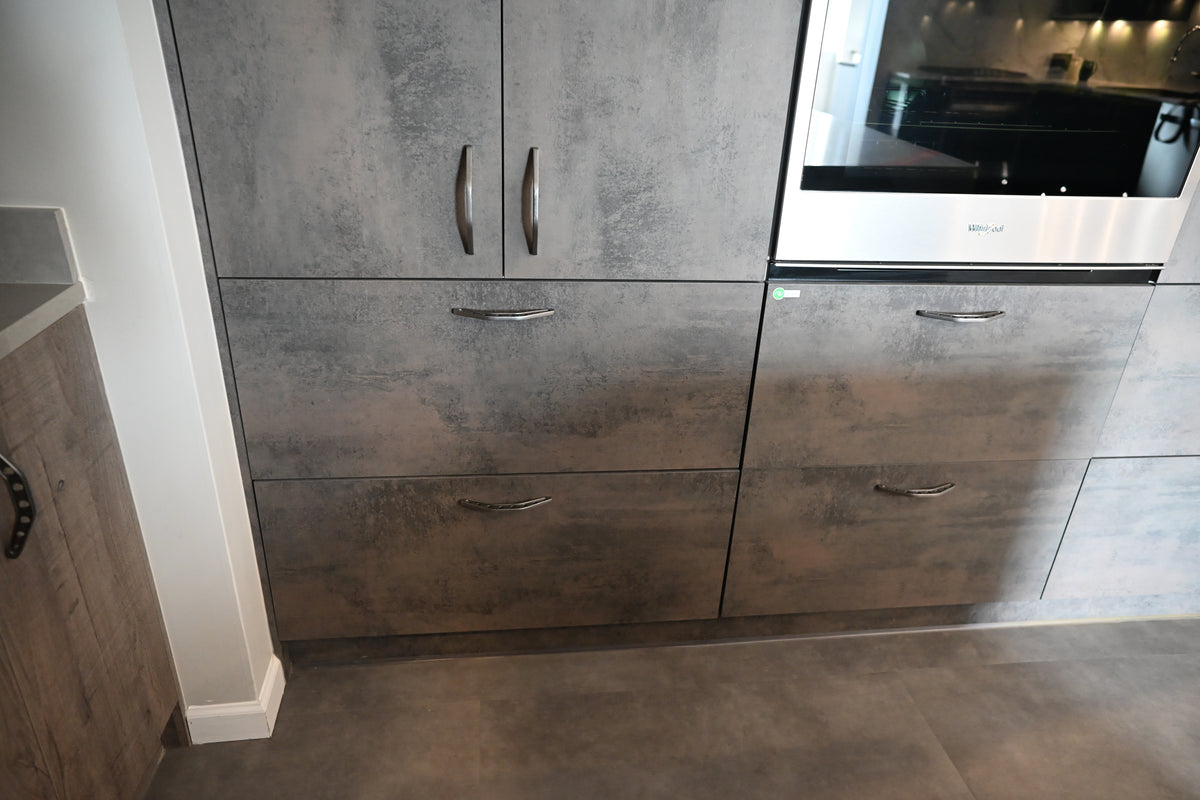 Wren Elements Oxidized Stone & Gray Oak Matte Modern Kitchen
