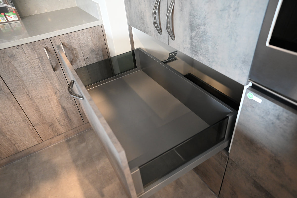 Wren Elements Oxidized Stone & Gray Oak Matte Modern Kitchen
