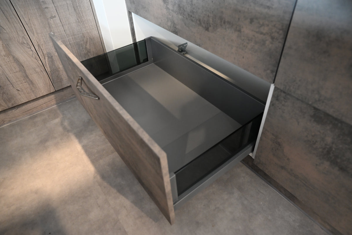 Wren Elements Oxidized Stone & Gray Oak Matte Modern Kitchen