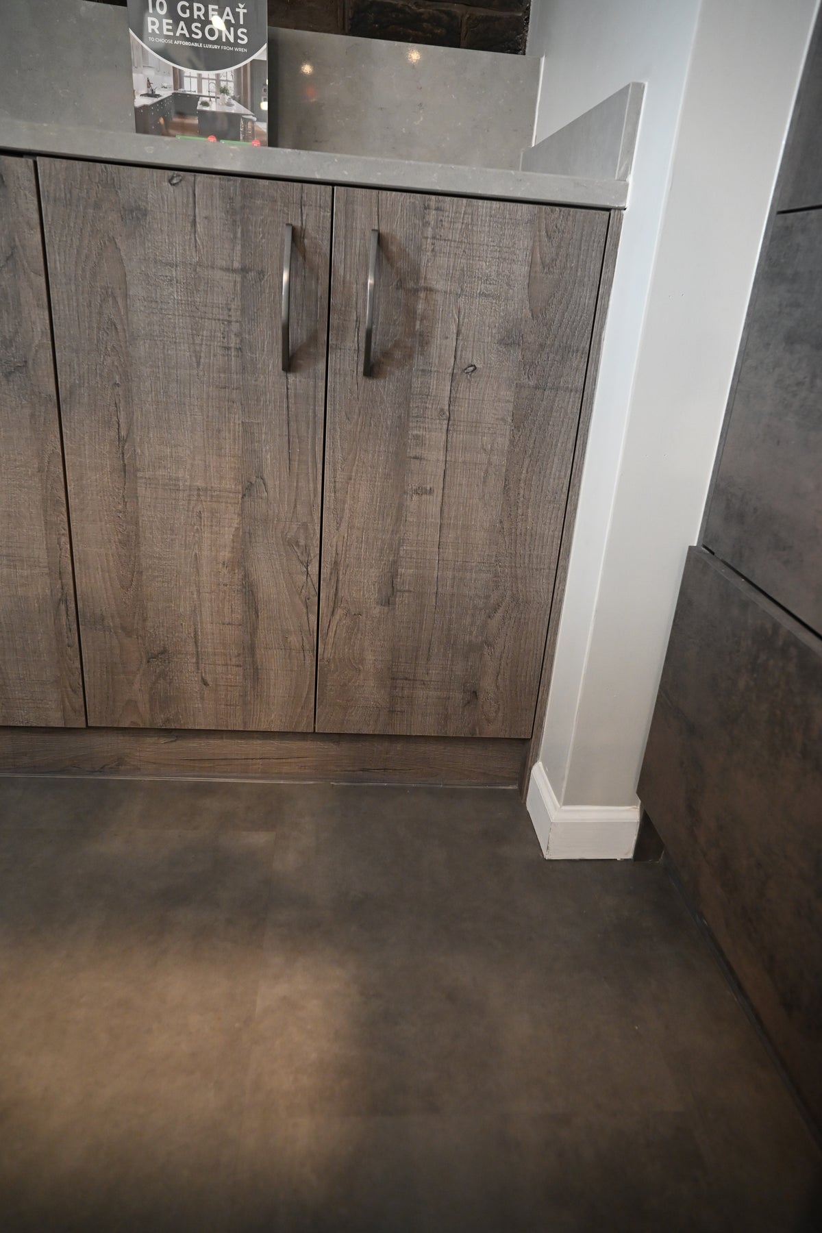 Wren Elements Oxidized Stone & Gray Oak Matte Modern Kitchen