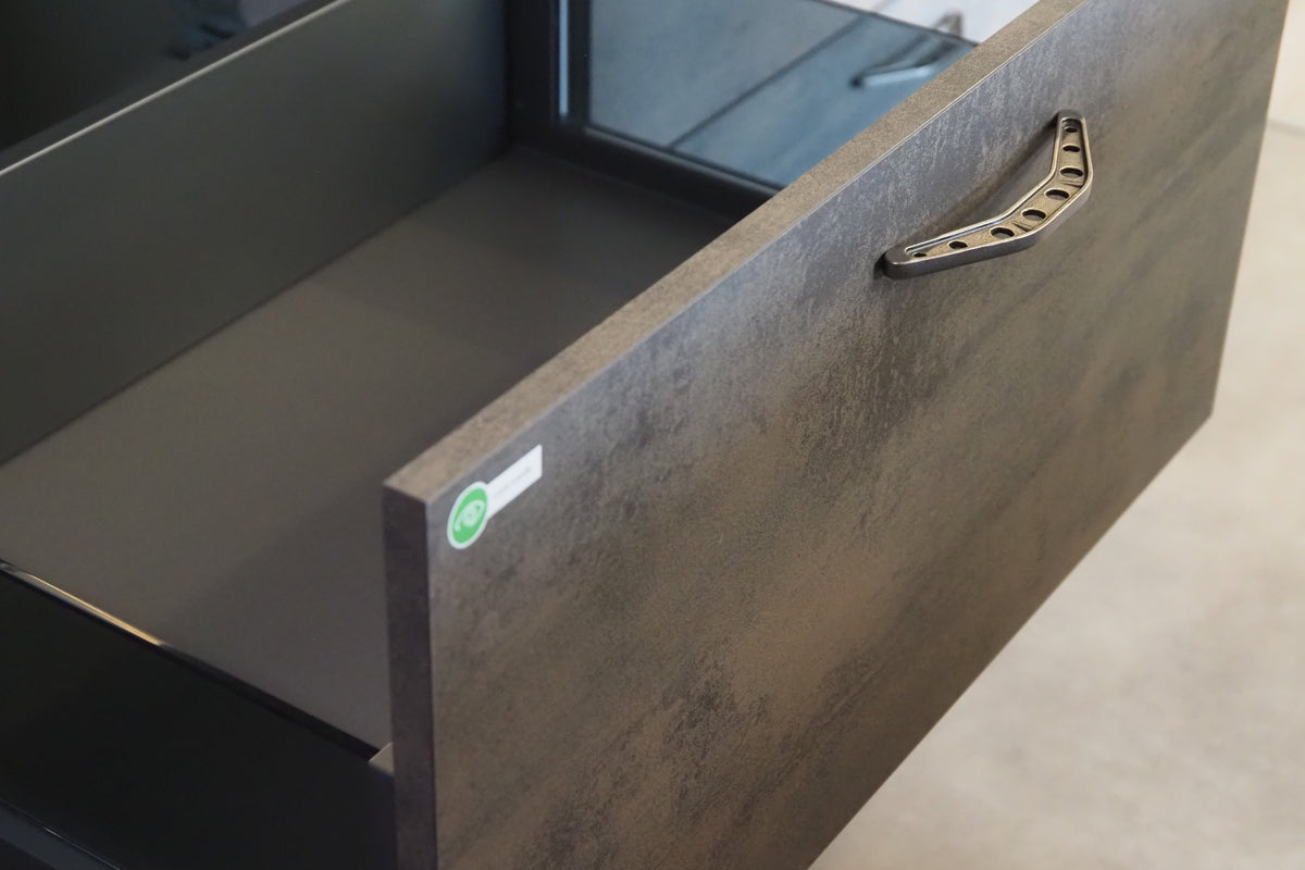 Wren Elements Oxidized Stone & Gray Oak Matte Modern Kitchen