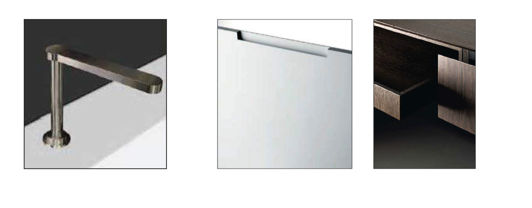 Boffi PRST + Antibes Bar with Ecowood Xilo 2.0 Veneer and Black Cosmic Granite Countertops