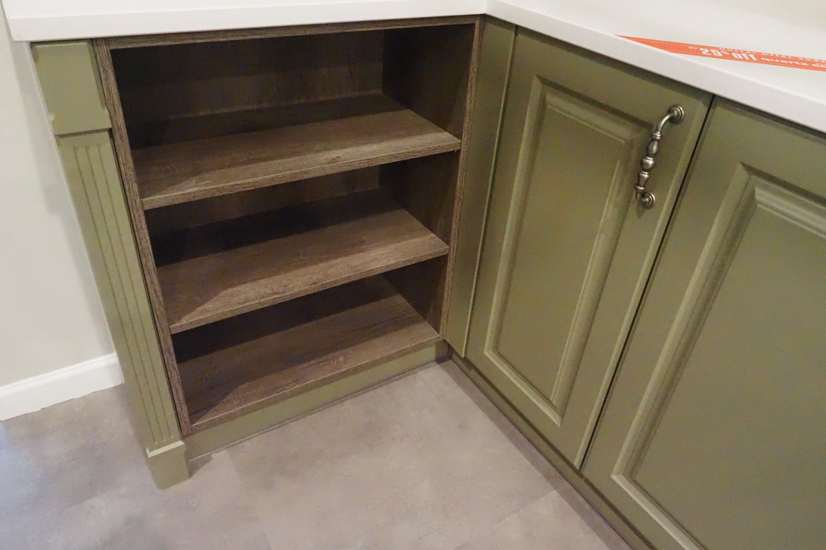 Wren Georgian Juratek Olive Green Matte Kitchen