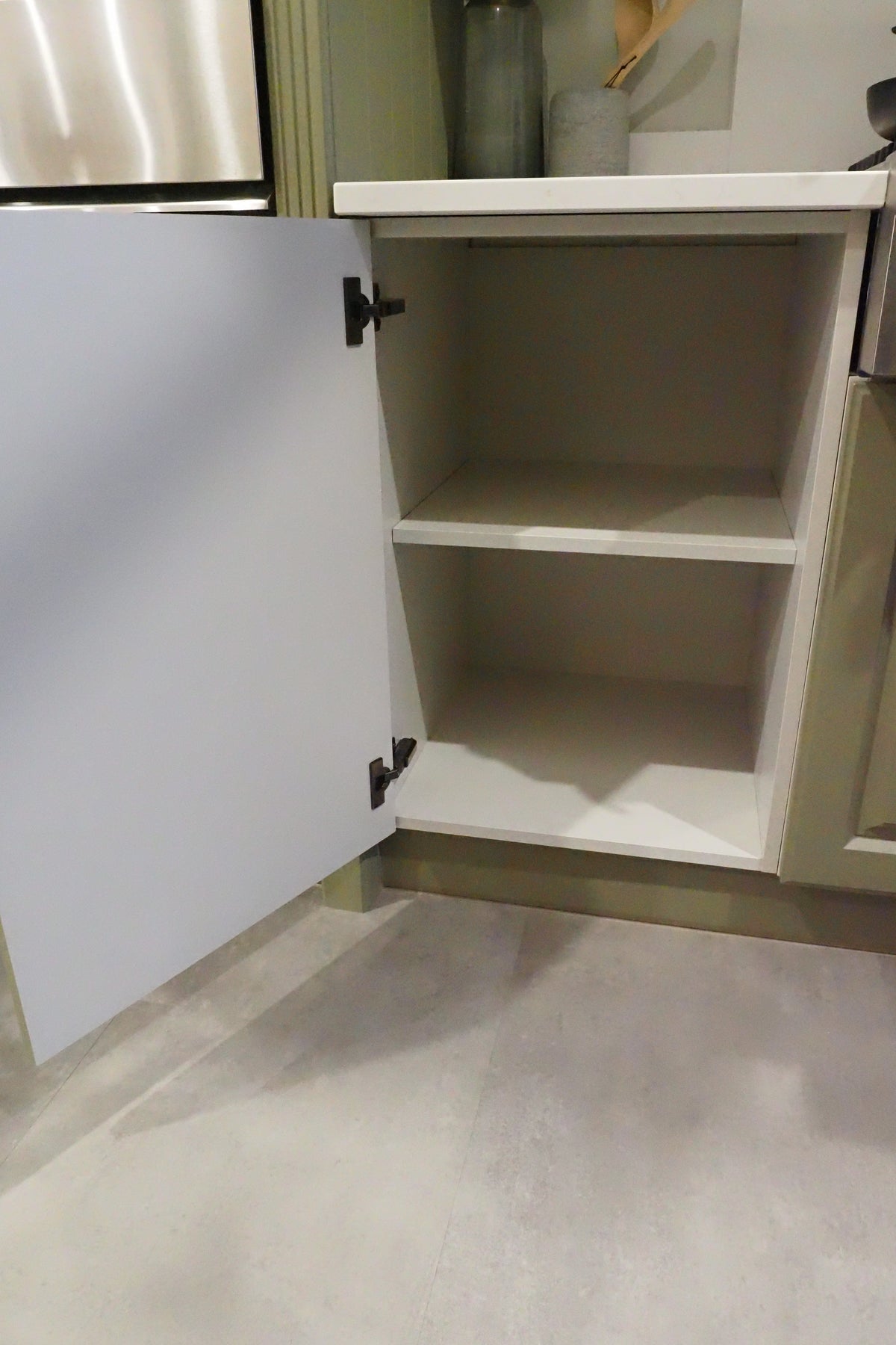 Wren Georgian Juratek Olive Green Matte Kitchen