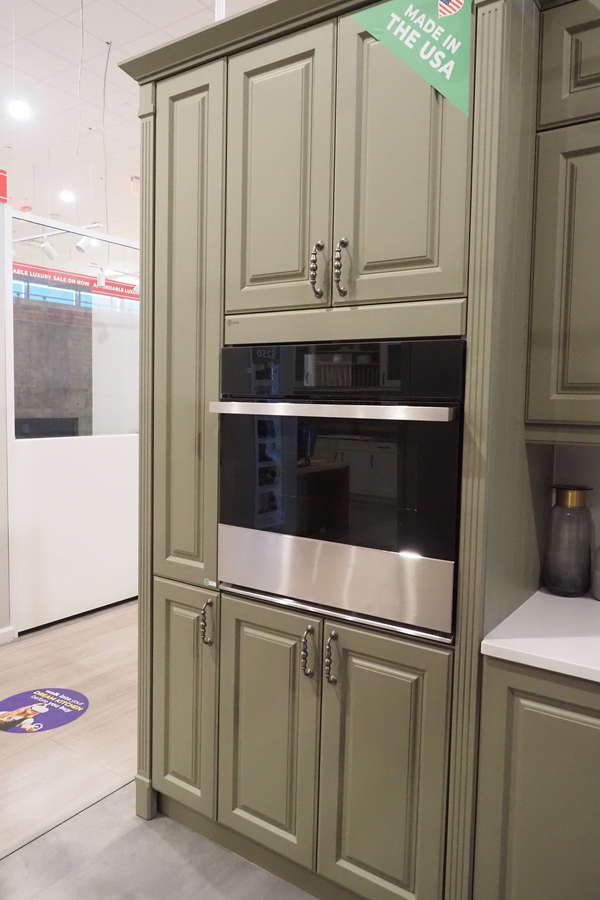 Wren Georgian Juratek Olive Green Matte Kitchen