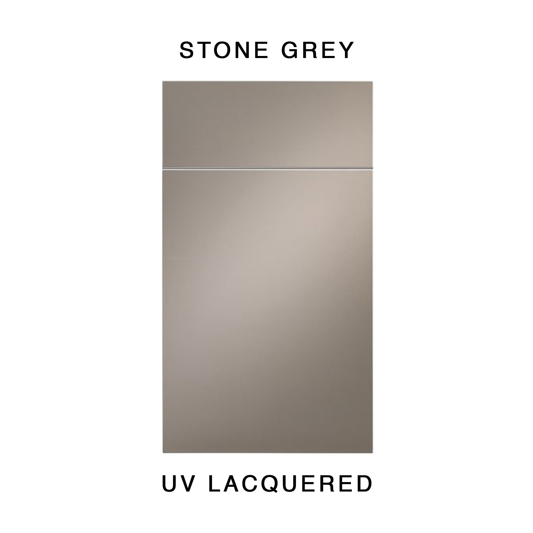 Crystal Cabinets Works Modern Stone Grey Glossy Kitchen Cabinets