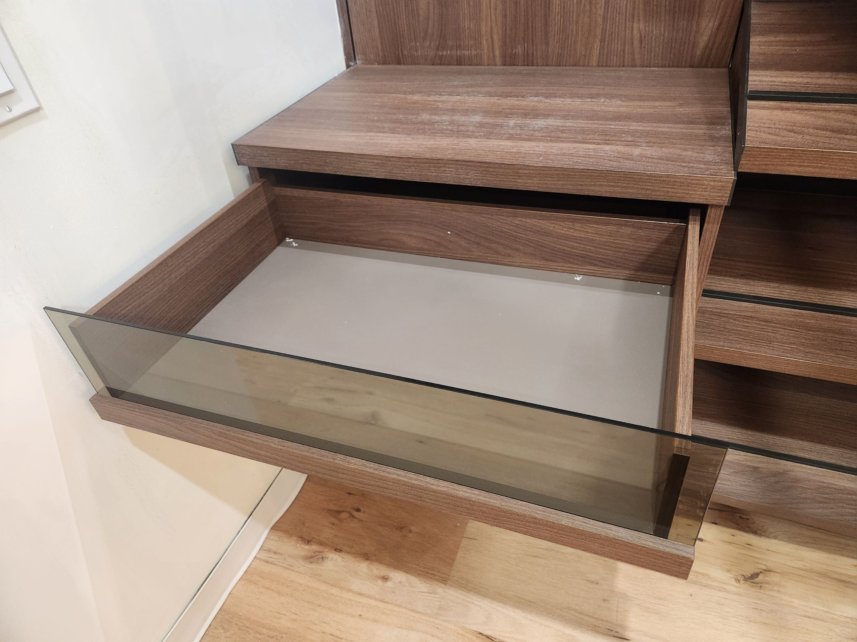 Hans Krug Modern Built-In Brown Laminate Closet System