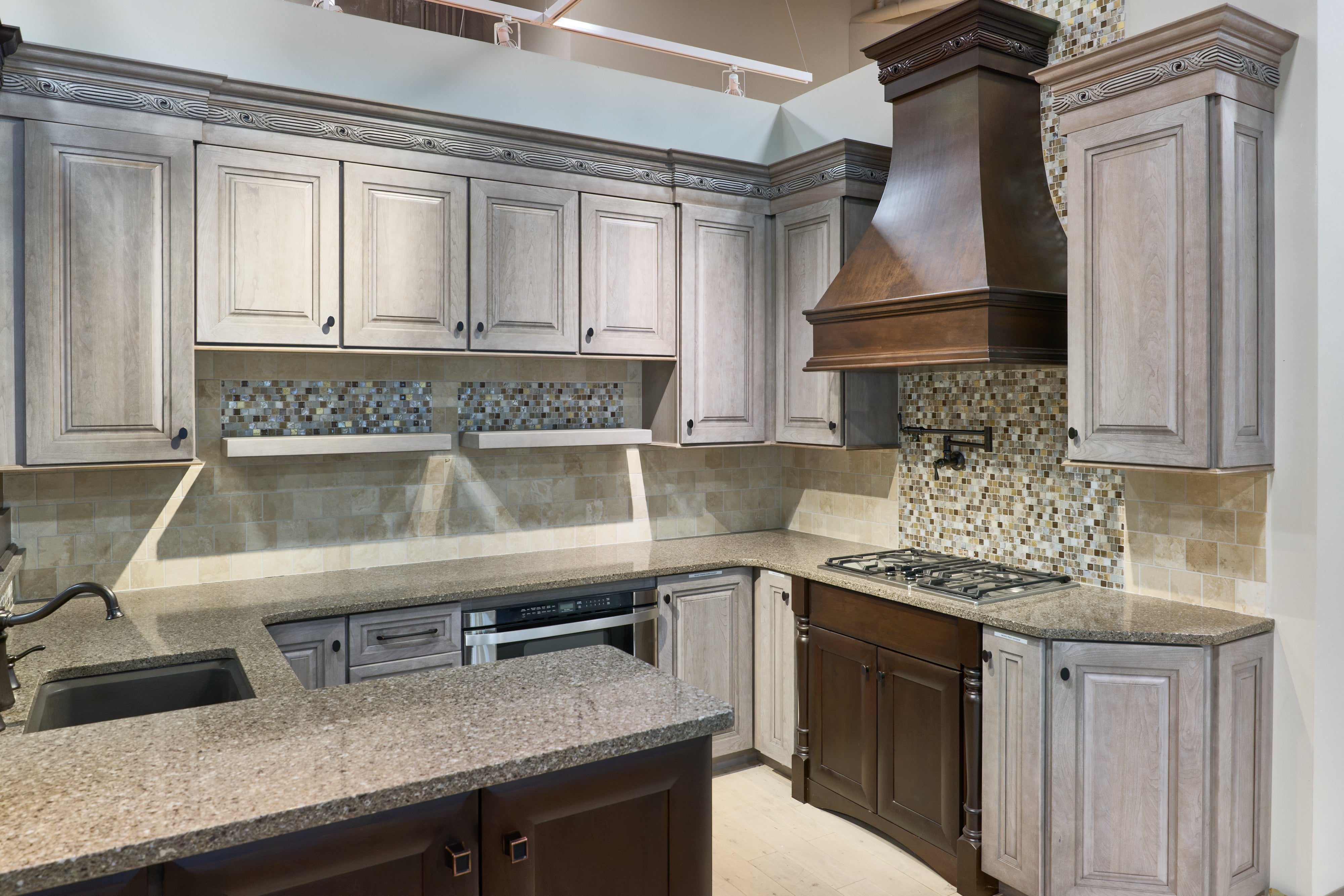 Omega Traditional Walnut & Weathered Grey Kitchen