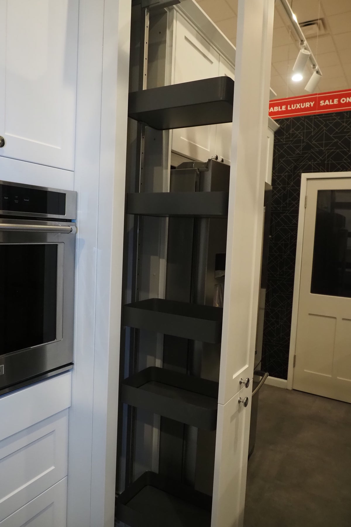 Wren Shaker White & Grey Matte Kitchen with KitchenAid Appliances
