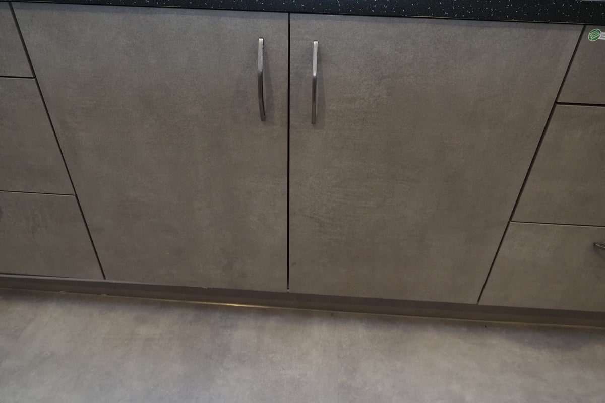 Wren Elements Concrete Grey Modern Kitchen with JennAir Appliances