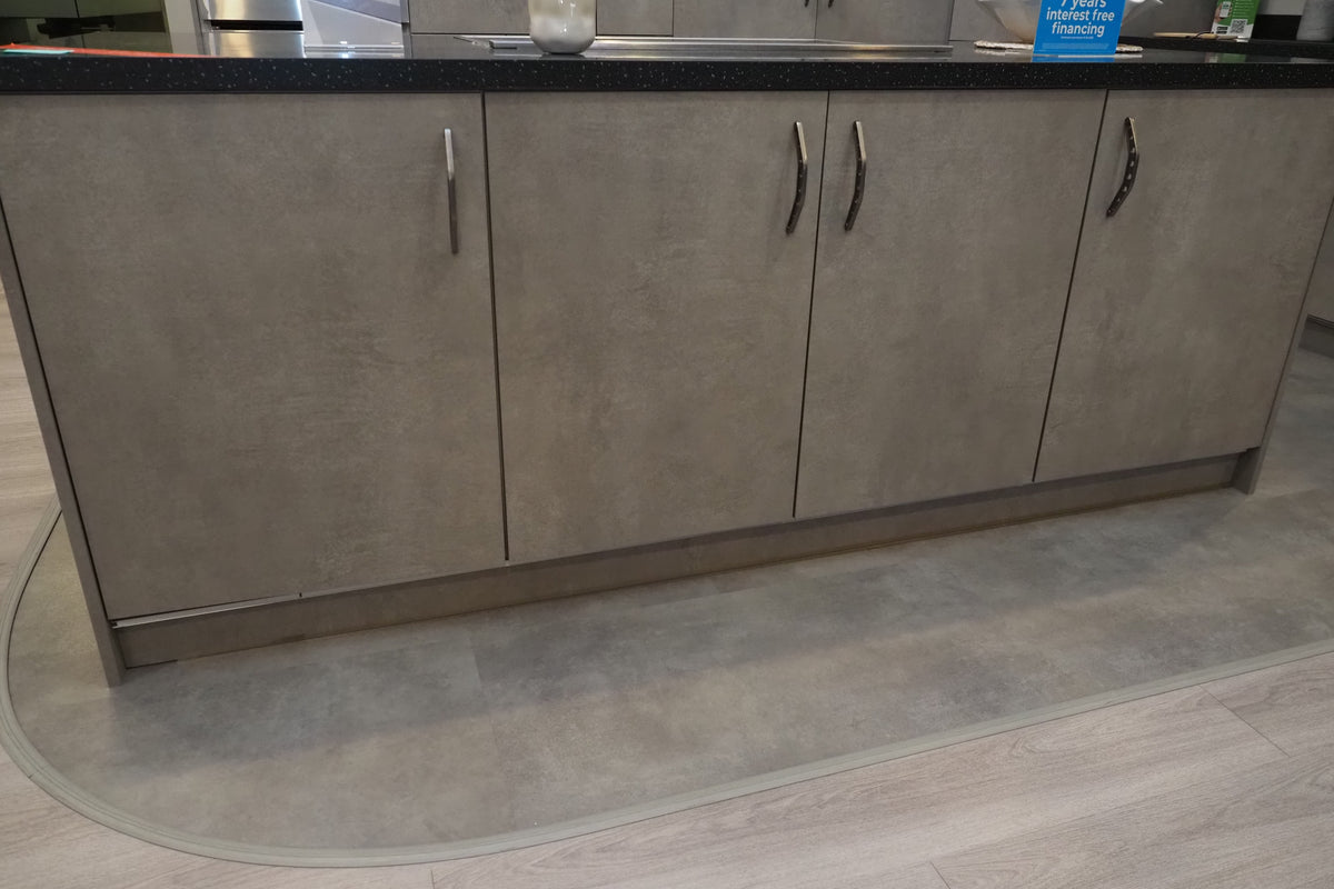 Wren Elements Concrete Grey Modern Kitchen with JennAir Appliances