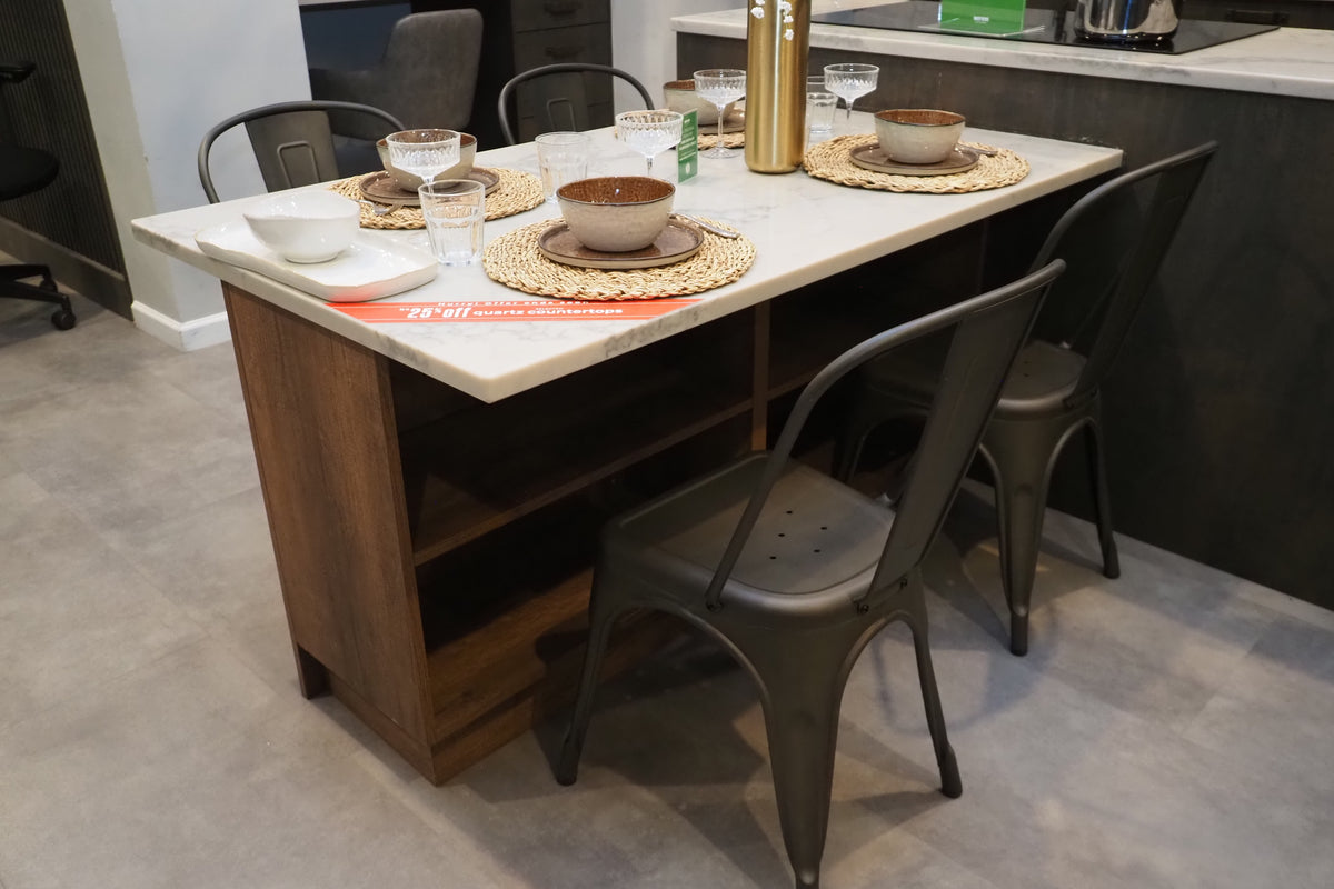 Wren Elements Oxidized Bronze and Saddle Oak Matte Kitchen