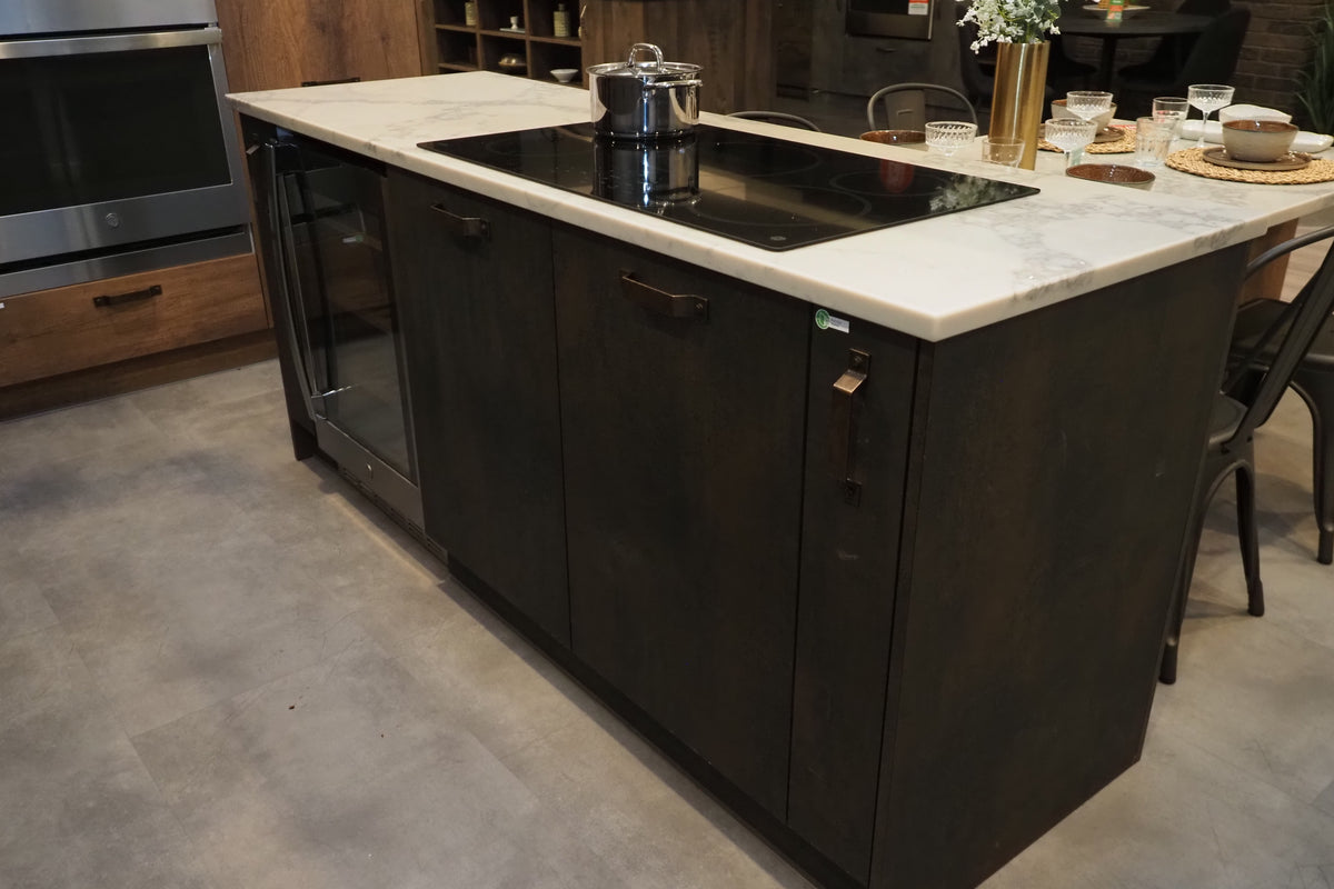 Wren Elements Oxidized Bronze and Saddle Oak Matte Kitchen