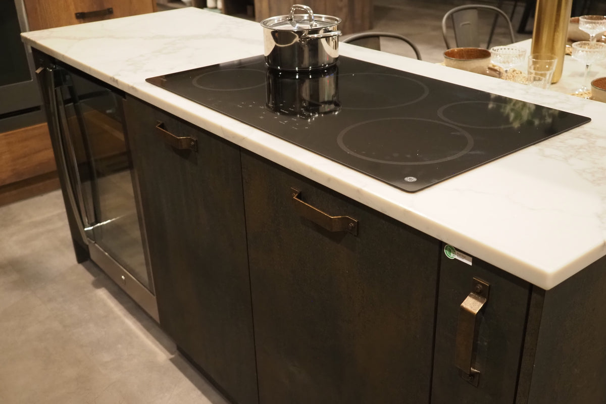 Wren Elements Oxidized Bronze and Saddle Oak Matte Kitchen