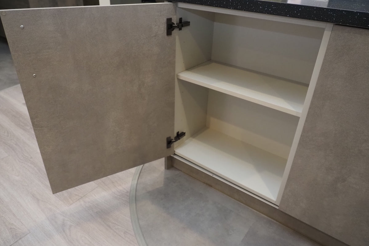 Wren Elements Concrete Grey Modern Kitchen with JennAir Appliances