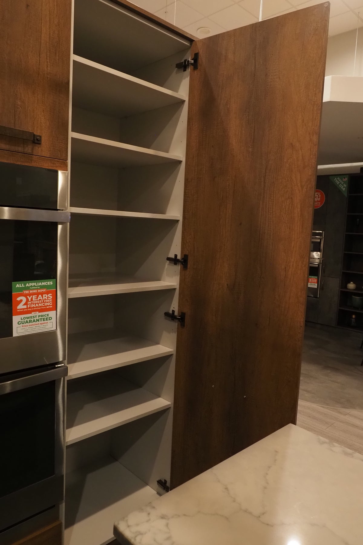 Wren Elements Oxidized Bronze and Saddle Oak Matte Kitchen