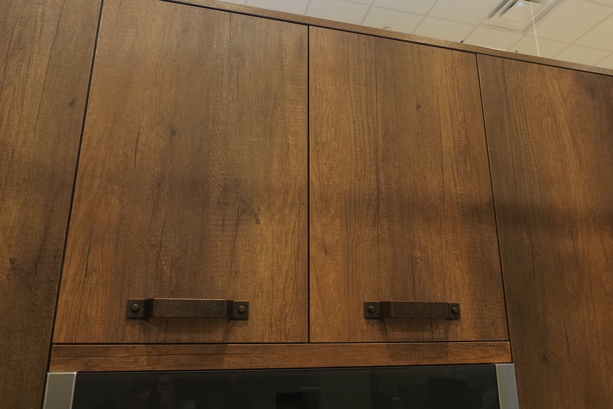 Wren Elements Oxidized Bronze and Saddle Oak Matte Kitchen